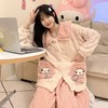珊瑚绒睡衣女秋冬款加厚保暖可爱休闲时尚家居服公主风套装 商品缩略图2