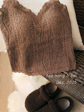 【秋冬精选】蕾丝保暖背心秋冬吊带带胸垫聚拢内搭打底