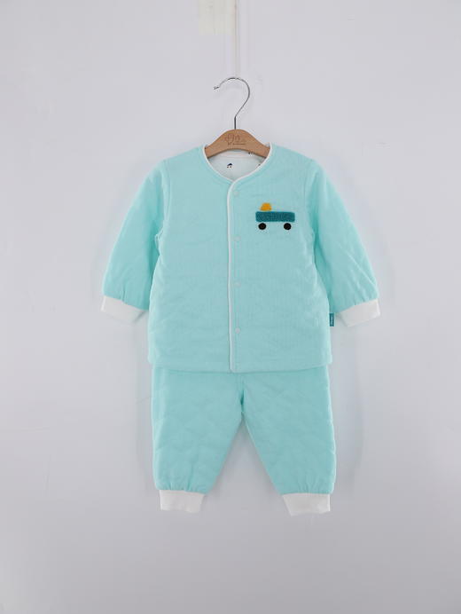 【小机车长袖对襟套装】婴幼儿两件套0-3 岁防风外穿套装外穿内搭两用百搭款 商品图1