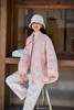 L.Fleuri 粉色减龄休闲针织翻领羽绒服外套 21770 商品缩略图0