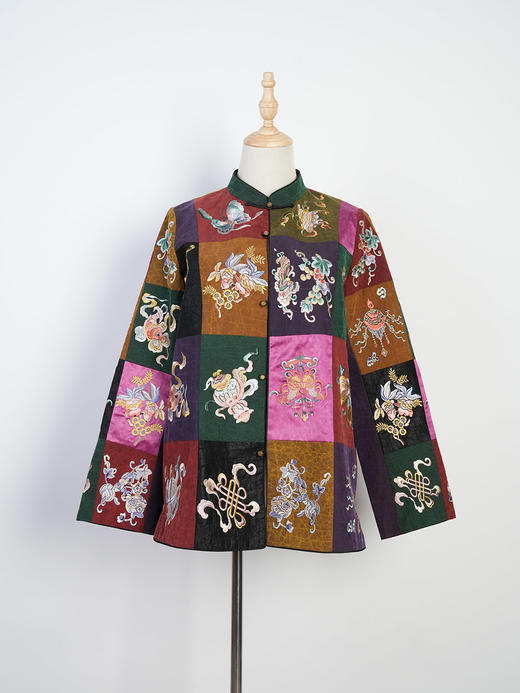 Z252794香云纱百家衣外套 商品图2