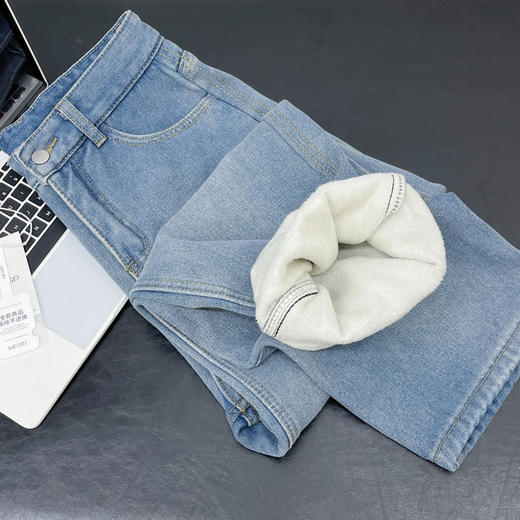 喵小仟·高腰加绒牛仔裤 ， 穿上秒变筷子腿，柔软巨暖和，一条过冬穿搭不愁 商品图2