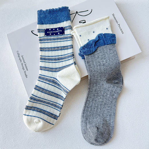 基础-简约韩系中筒袜-纪念日百货门店同款168100064 商品图1