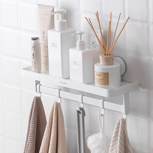 茶花 卡乐免打孔吸壁置物架挂钩 255009 商品图7