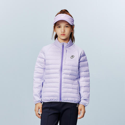 ASICS/亚瑟士儿童25年新款拼接弹力羽绒外套轻量保暖百搭防泼水 商品图5