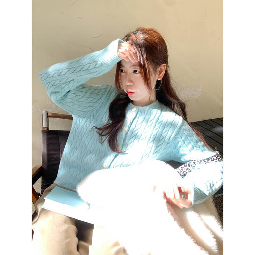 <曾小咸推荐>3.15现货秒杀 ！微信超特价！麻花针织开衫 日常199.99 立减110 秒杀89.99！！ 商品图4