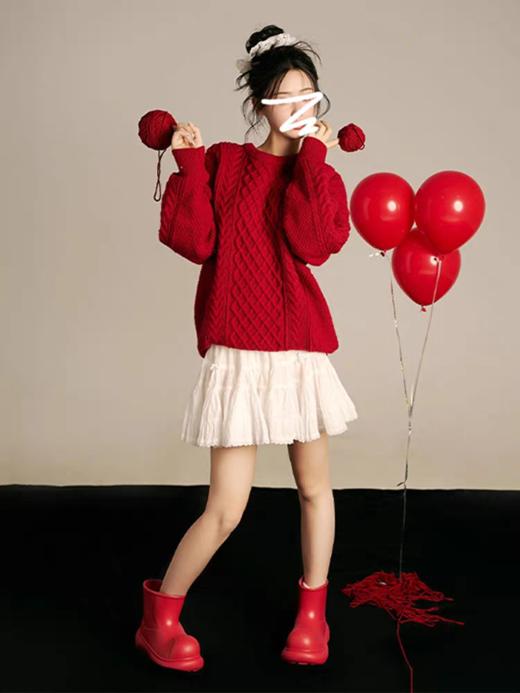 【新款圆领毛衣情侣针织上衣JH-22606】穿加绒毛衣，拥抱起来格外温暖❗️ 一件顶三件毛衣，犹如“婴儿肌肤般”纤细柔嫩-XJC 商品图8