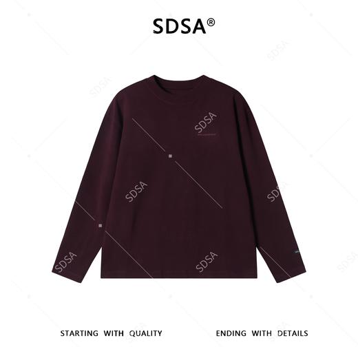 87823SDSA男士秋冬新款痞帅男装美式潮牌刺绣字母圆领长袖T恤百搭时尚 商品图0