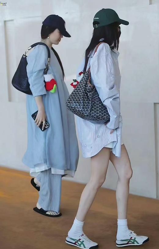 GOYARD戈雅 独家订单 Bohème Hobo Y字老花满印抗压皮革手柄 帆布拼牛皮 腋下包子母包 单肩手提包 商品图7