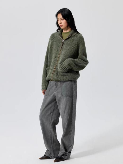 Simple Project/M25238/绳结编织羊毛考伊琴毛衣 商品图3