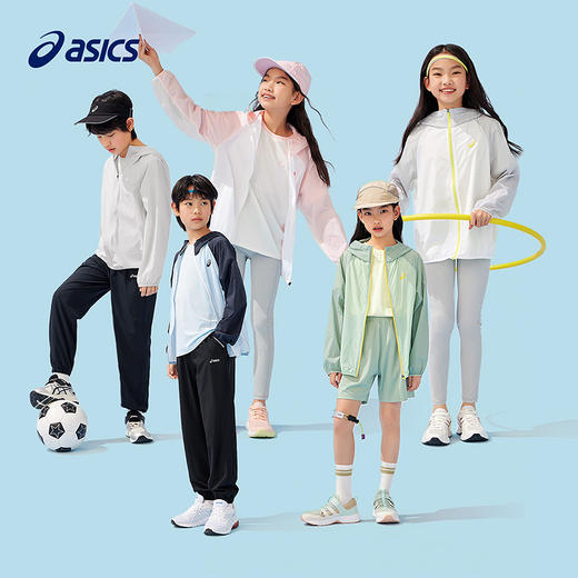 ASICS/亚瑟士童装25年夏新款男女UPF50+冰蝉翼防晒服梭织透气外套 商品图4