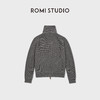ROMI STUDIO“复古格调”羊绒羊毛混纺真皮扣开襟毛衫 RWCASD6879 商品缩略图2
