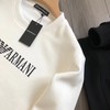 D121002胸前字母logo胶印男女同款加绒圆领卫衣 商品缩略图4