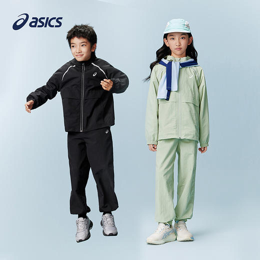 ASICS/亚瑟士儿童2026年春季新款梭织套装防泼水舒适百搭时尚潮流 商品图4
