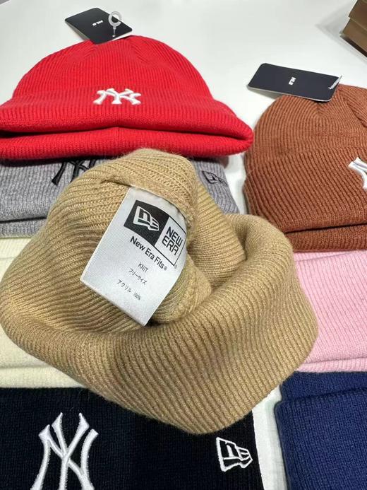 D121036冬款保暖帽针织帽加厚拼皮秋季潮百搭男女款帽子 商品图2