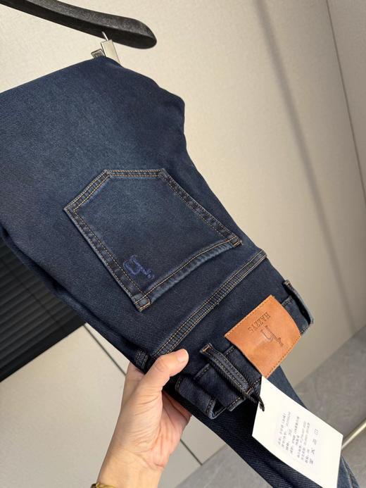 D121026秋冬款时尚休闲商务男士百搭加绒牛仔裤 商品图11