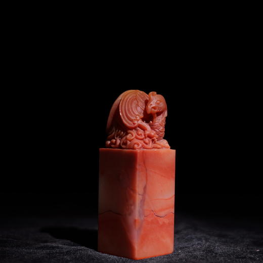 邓圣卿丨天风海涛 2.5x2.5x7.4CM 手工篆刻印章作品 商品图1