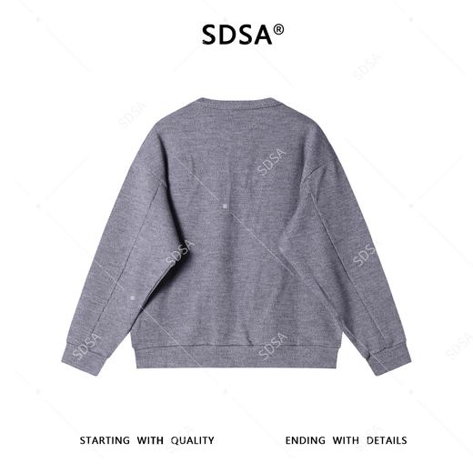 35621SDSA男士秋冬新款痞帅男装简约半纽扣圆领针织卫衣百搭时尚肌理感 商品图5