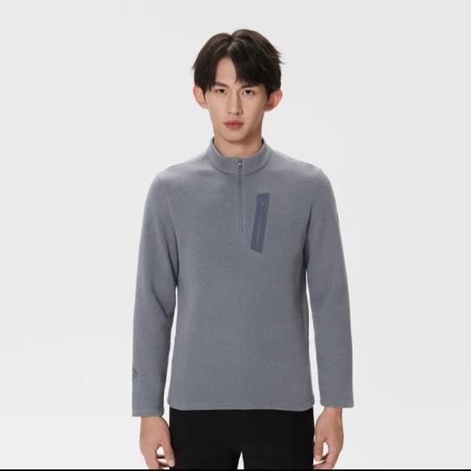 贸易代工刚到的新订单!Kl小树立领抓绒保暖半拉链夹克衫！  树苗保暖衣 商品图3