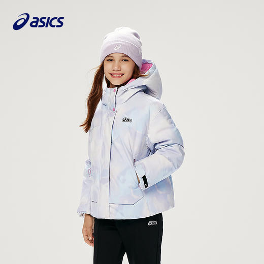 ASICS/亚瑟士儿童25年女童宽松短款版型冲锋羽绒服保暖防风透湿 商品图0