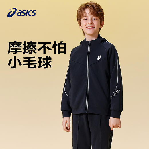 ASICS/亚瑟士儿童2025年秋季宽松连帽针织便服时尚印花运动百搭 商品图1