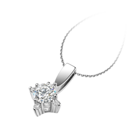 ［东方爱意］18K金钻石项坠#闪亮