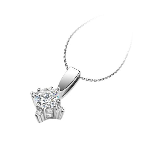 ［东方爱意］18K金钻石项坠#闪亮 商品图0