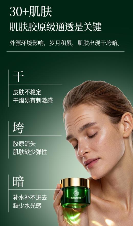 拾光肌因海茴香谧光环肽抗皱面霜 商品图1