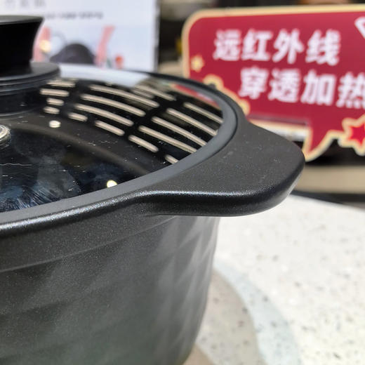 【德化陶瓷溯源系列】【电磁炉款】24CM竹炭钻石深汤锅基地直邮 商品图2