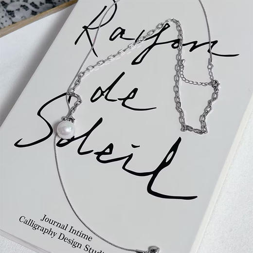 白月光珍珠毛衣链项链-纪念日百货门店同款167796400 商品图3