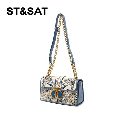 星期六精致花卉刺绣链条单肩包SSC5211008 商品图1