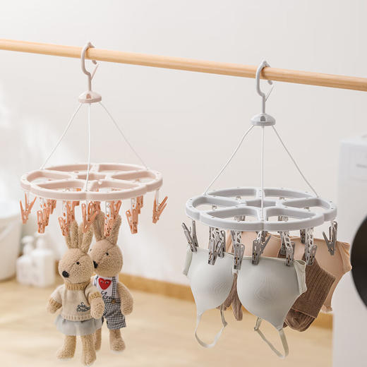 茶花 24夹梅花晒衣架 （两种颜色随机发） 商品图4