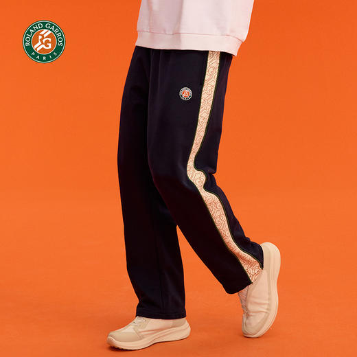 罗兰加洛斯法网休闲运动裤男秋冬季新款直筒加绒加厚卫裤网球套装 商品图3