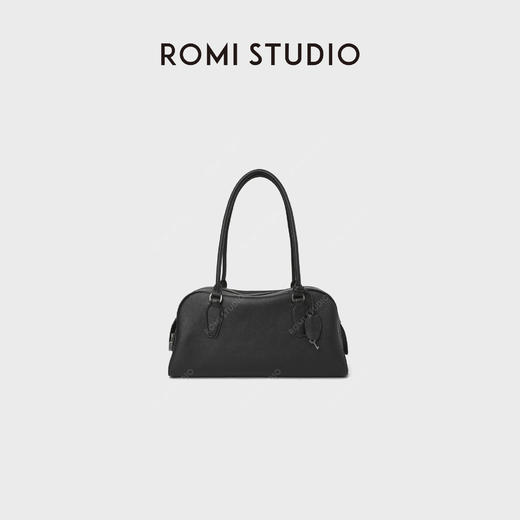 ROMISTUDIO 首饰袋 荔枝纹头层牛皮手提单肩保龄球包 RWCLP37184 商品图1