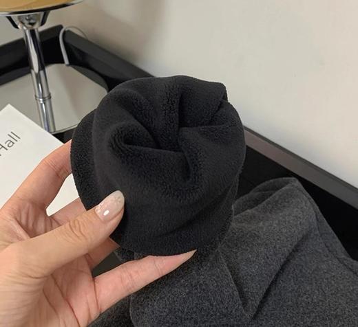 老米优品🎈自留款！超有范的懒人套装！《加厚双面绒连帽拉链外套+小直筒阔腿裤》高级灰，巨显瘦洋气！厚实保暖~ TZ251210A 商品图5