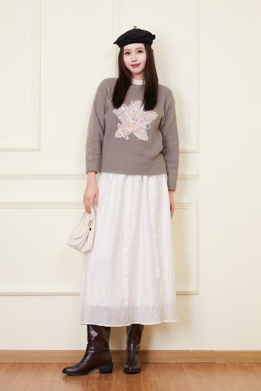 L.Fleuri 超好看气质五角星宽松毛衣 21982 商品图2