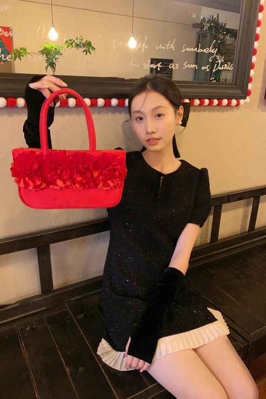 ANSUABEL 法式知性优雅小礼服细闪连衣裙 21986 商品图1