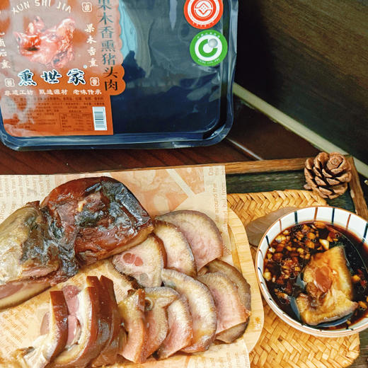 熏世家  果木香熏猪头肉400g*2盒 传统技艺，先卤后煮，果木熏制，开袋即食 商品图3