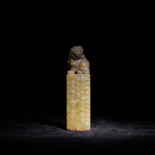 邓圣卿丨今宵别梦寒 2.5x2.5x9CM 手工篆刻印章作品 商品图4