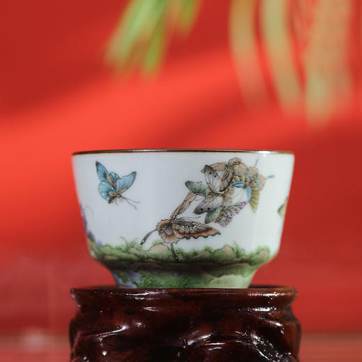 问鼎汝瓷鼎峰系列翩翩起舞（月白精工款端合杯） 商品图4