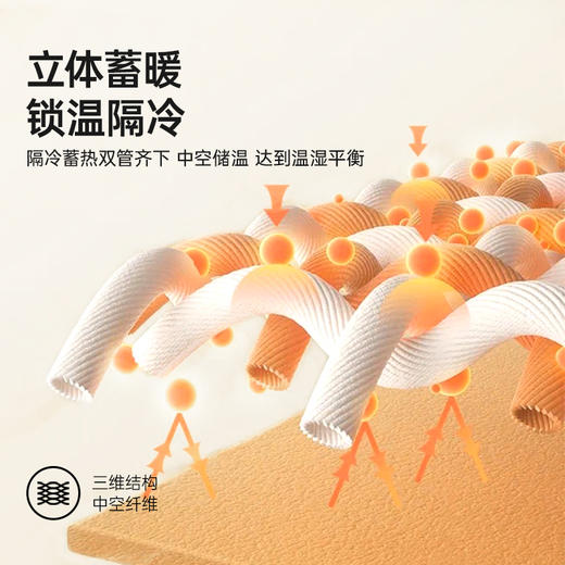 洁丽雅抑菌被子A类被芯单双人被子冬被棉被四季通用锁温 商品图3