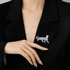 欧美镶嵌锆石奢华时尚豹子胸针，高档创意个性男女通用服装别针配饰LY-F-169 商品缩略图3