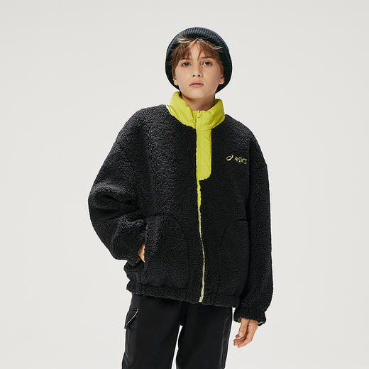 ASICS/亚瑟士童装25年潮流双面穿羊羔绒外套宽松版型百搭防泼水 商品图1