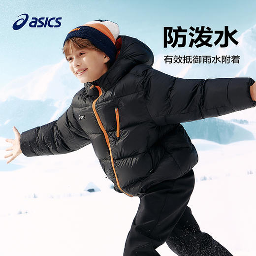 ASICS/亚瑟士儿童25年廓形短款泡芙羽绒服轻量保暖柔软舒适防泼水 商品图1
