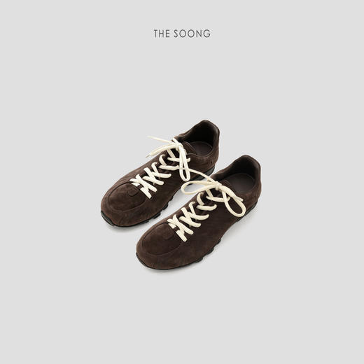 THESOONG|新品复古高丝光牛京柔软内羊皮时尚百搭系带休闲鞋HWXZ8292 商品图1