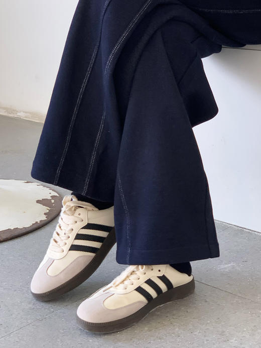 【百图lulu定制】【预售10天发】【羊毛垂垂裤】羊毛醋酸 显腿长 深蓝 保暖牛仔裤 商品图11