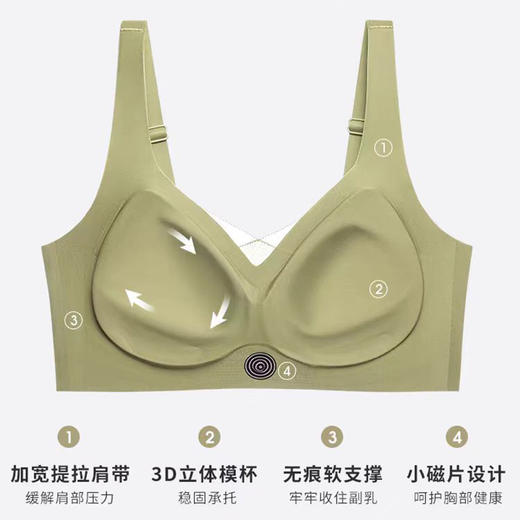 买一送一！！！【稳提拉 防下垂】QIUBAN秋板第4代提拉条轻塑文胸 立体承托 W型软支撑 向上提拉 显胸更透气 商品图1