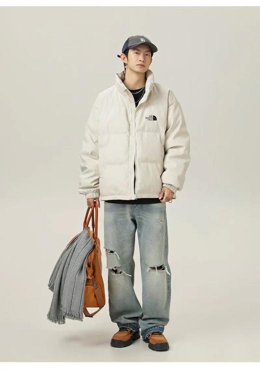 D121029简单大方拼色设计防风防水羽绒棉衣棉服 商品图6