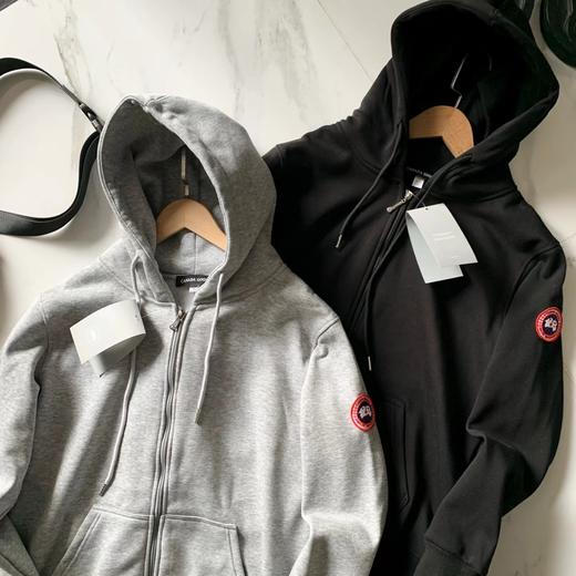 D121001男士全拉链银狐绒柔软舒适连帽卫衣外套 商品图1