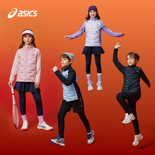 ASICS/亚瑟士童装25年冬季新款男女童运动弹力羽绒服夹克轻薄保暖 商品图4